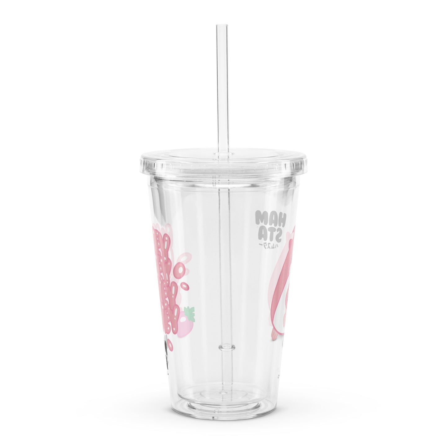 HAMSTA® Milkshake Mornings - Clear Plastic Tumbler