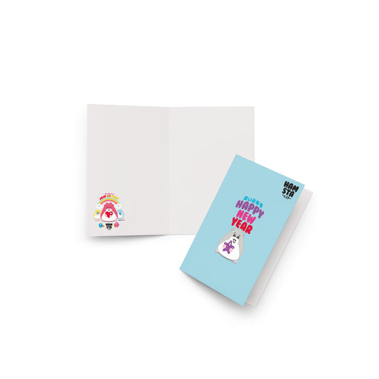 HAMSTA® Bob Soda / Happy New Year - Greeting card