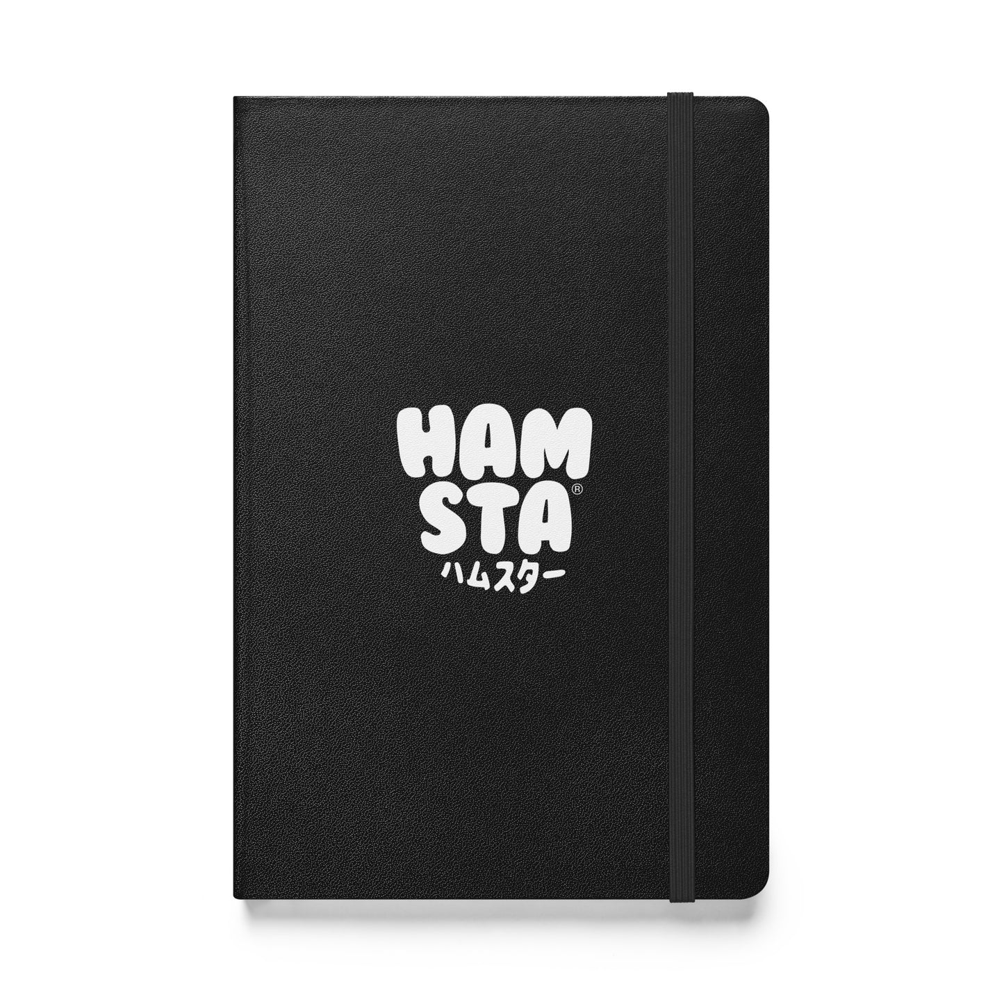 HAMSTA® Da White Logo - Hardcover bound notebook