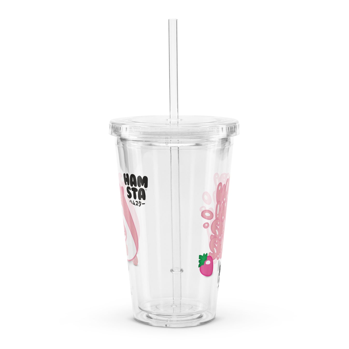 HAMSTA® Milkshake Mornings - Clear Plastic Tumbler