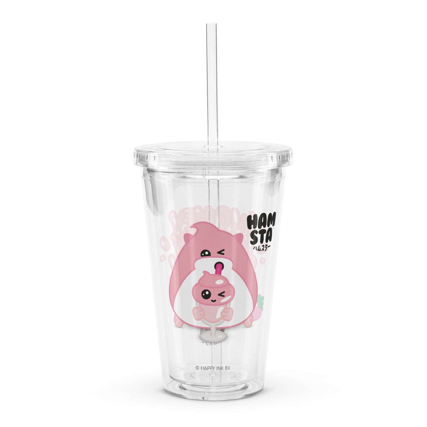 HAMSTA® Milkshake Mornings - Clear Plastic Tumbler