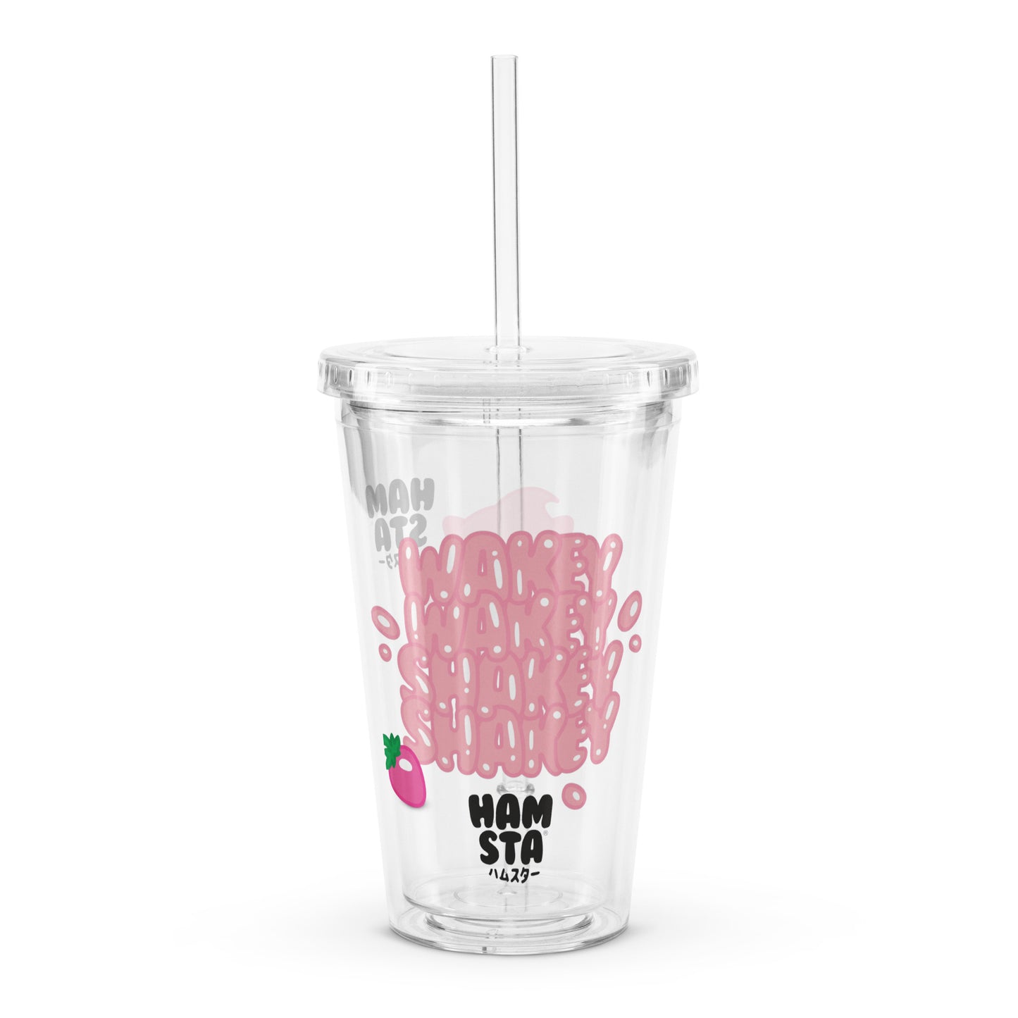 HAMSTA® Milkshake Mornings - Clear Plastic Tumbler