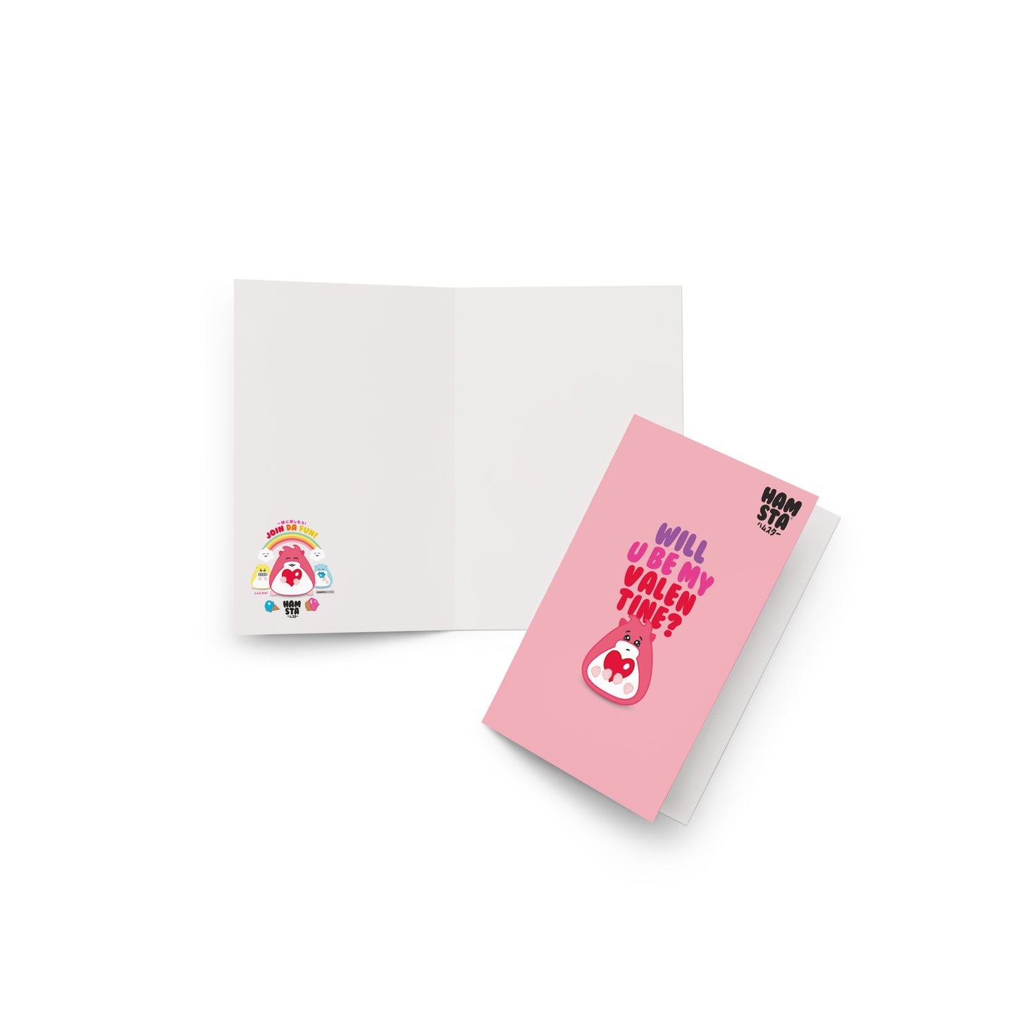 HAMSTA® Cosmo Polly / Will U Be My Valentine? - Greeting card
