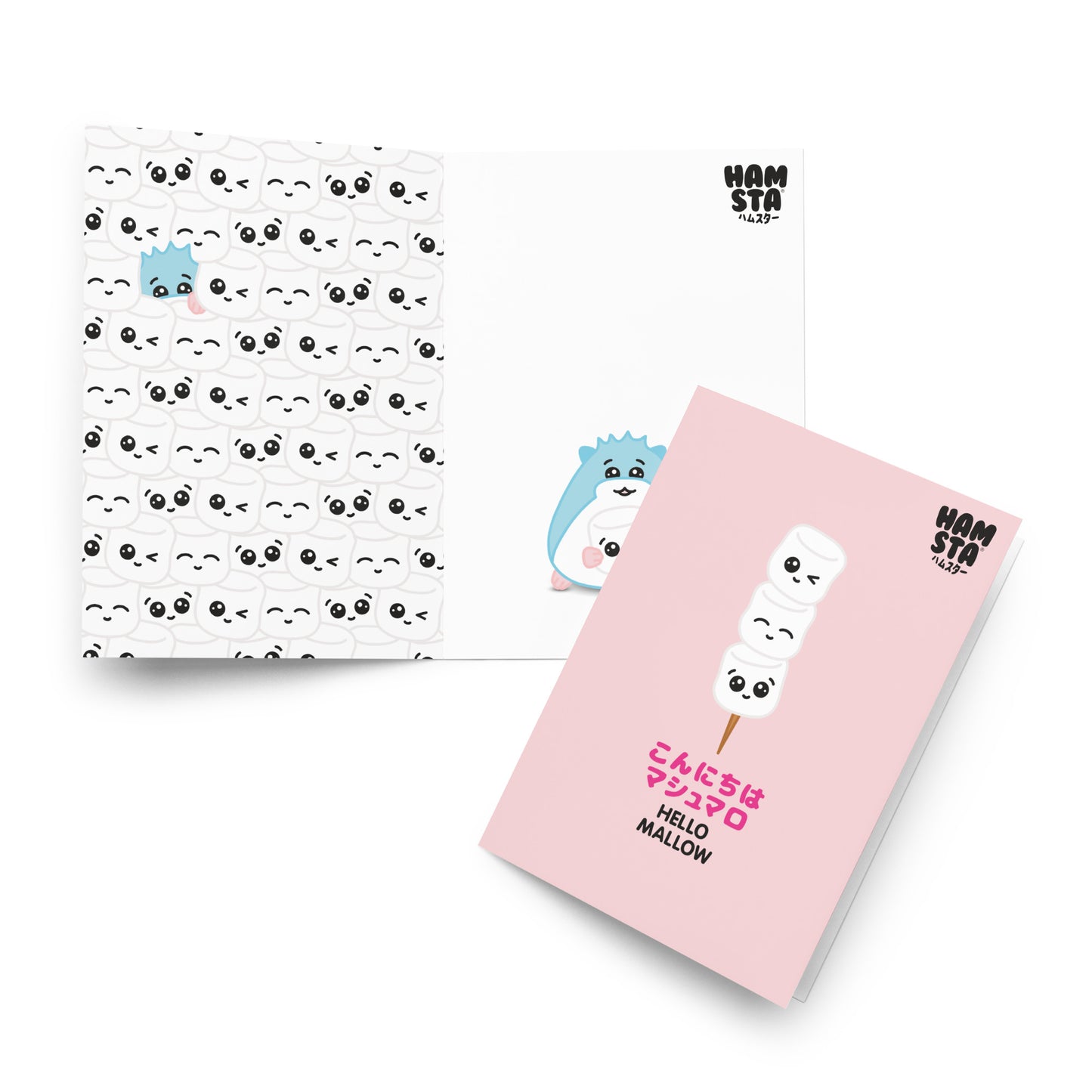 HAMSTA® Marshmallow Moods / Hello Mellow - Greeting card