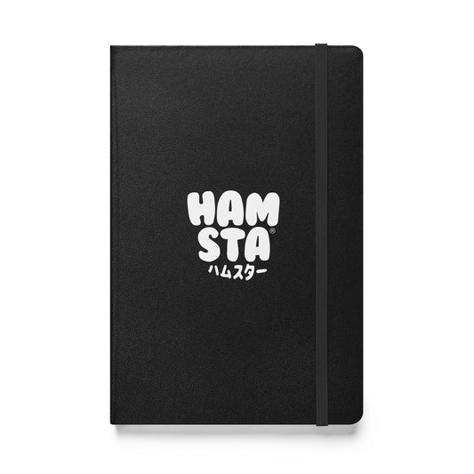 HAMSTA® Da White Logo - Hardcover bound notebook