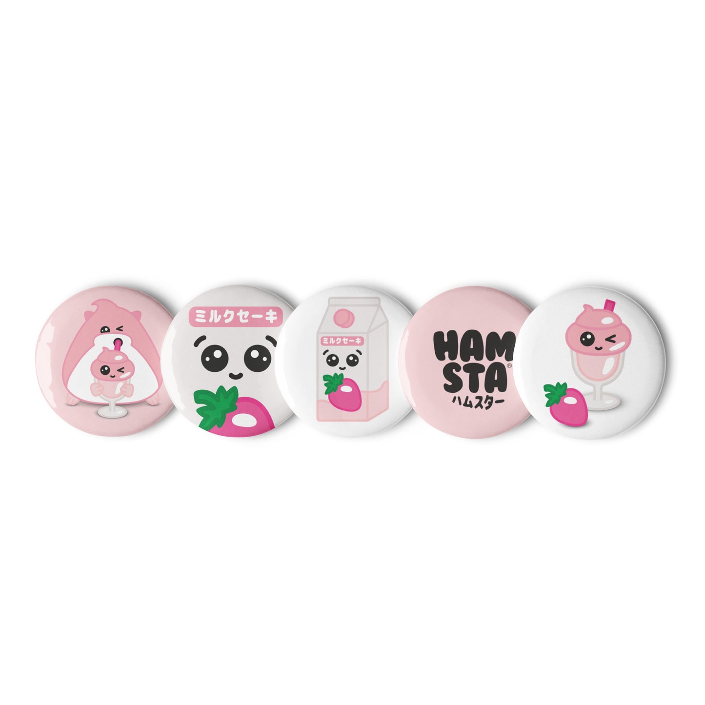 HAMSTA® Milkshake Mornings - Set Of Pin Buttons