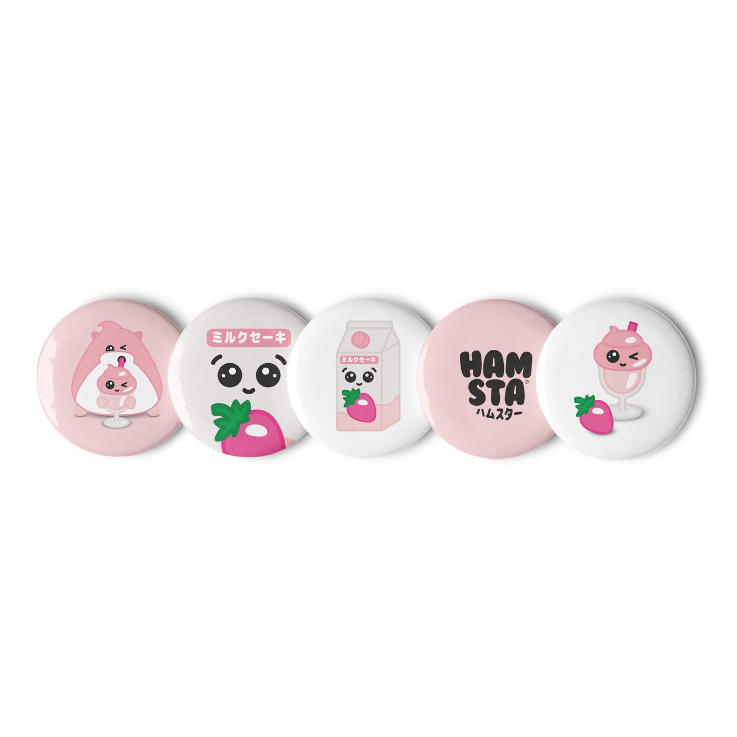 HAMSTA® Milkshake Mornings - Set Of Pin Buttons