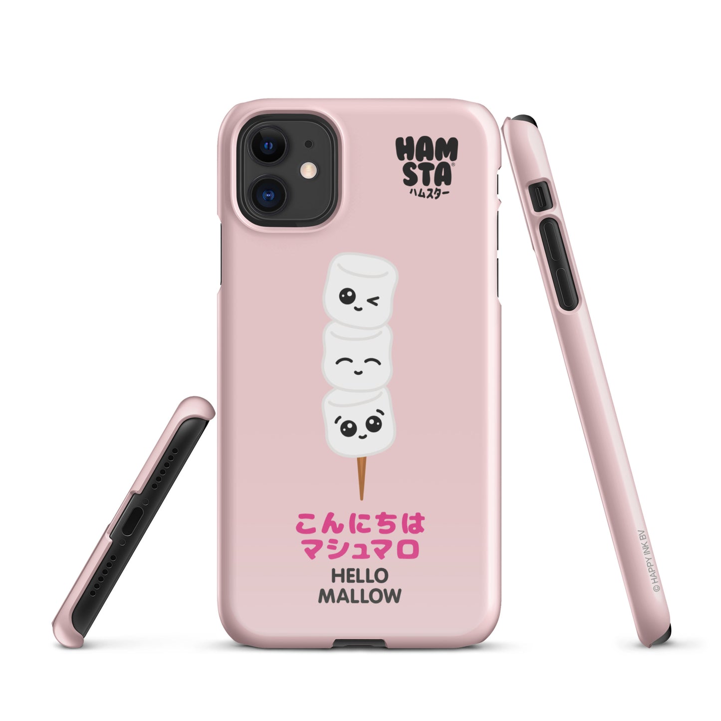 HAMSTA® Marshmallow Moods / Hello Mallow Pink - Snap case for iPhone®
