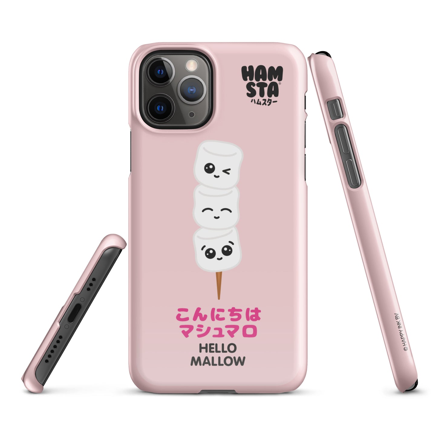 HAMSTA® Marshmallow Moods / Hello Mallow Pink - Snap case for iPhone®