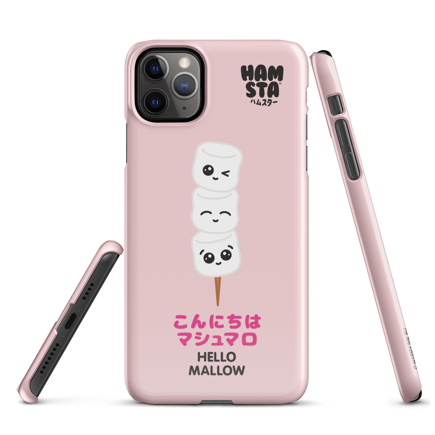 HAMSTA® Marshmallow Moods / Hello Mallow Pink - Snap case for iPhone®