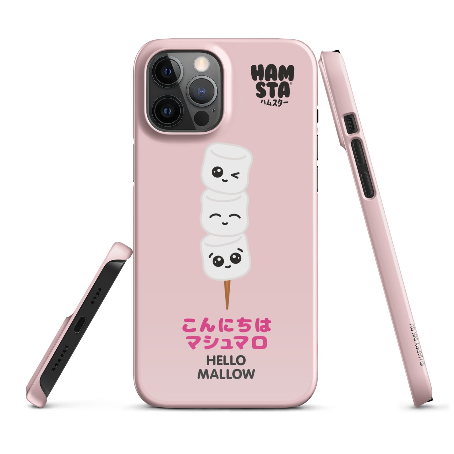 HAMSTA® Marshmallow Moods / Hello Mallow Pink - Snap case for iPhone®