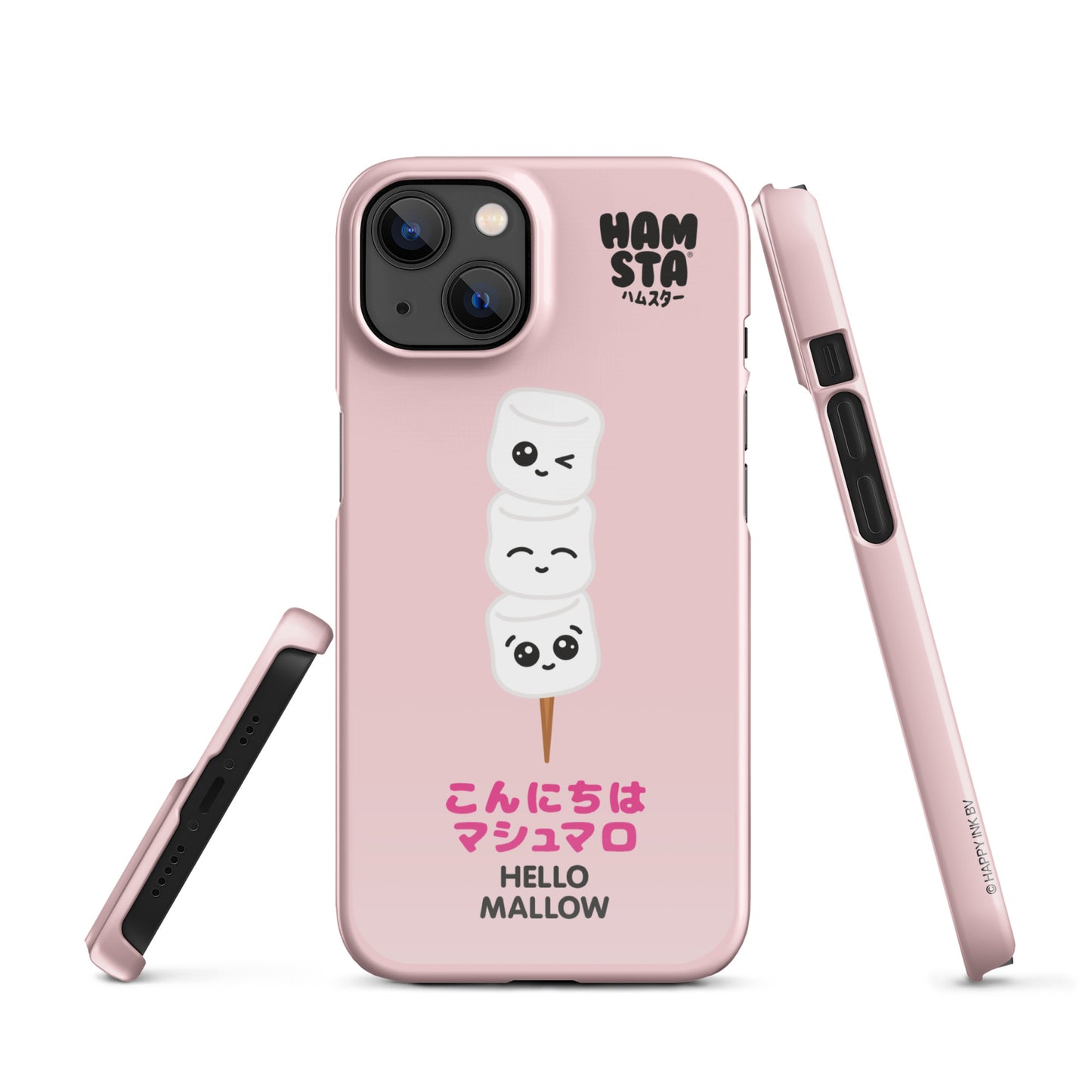 HAMSTA® Marshmallow Moods / Hello Mallow Pink - Snap case for iPhone®