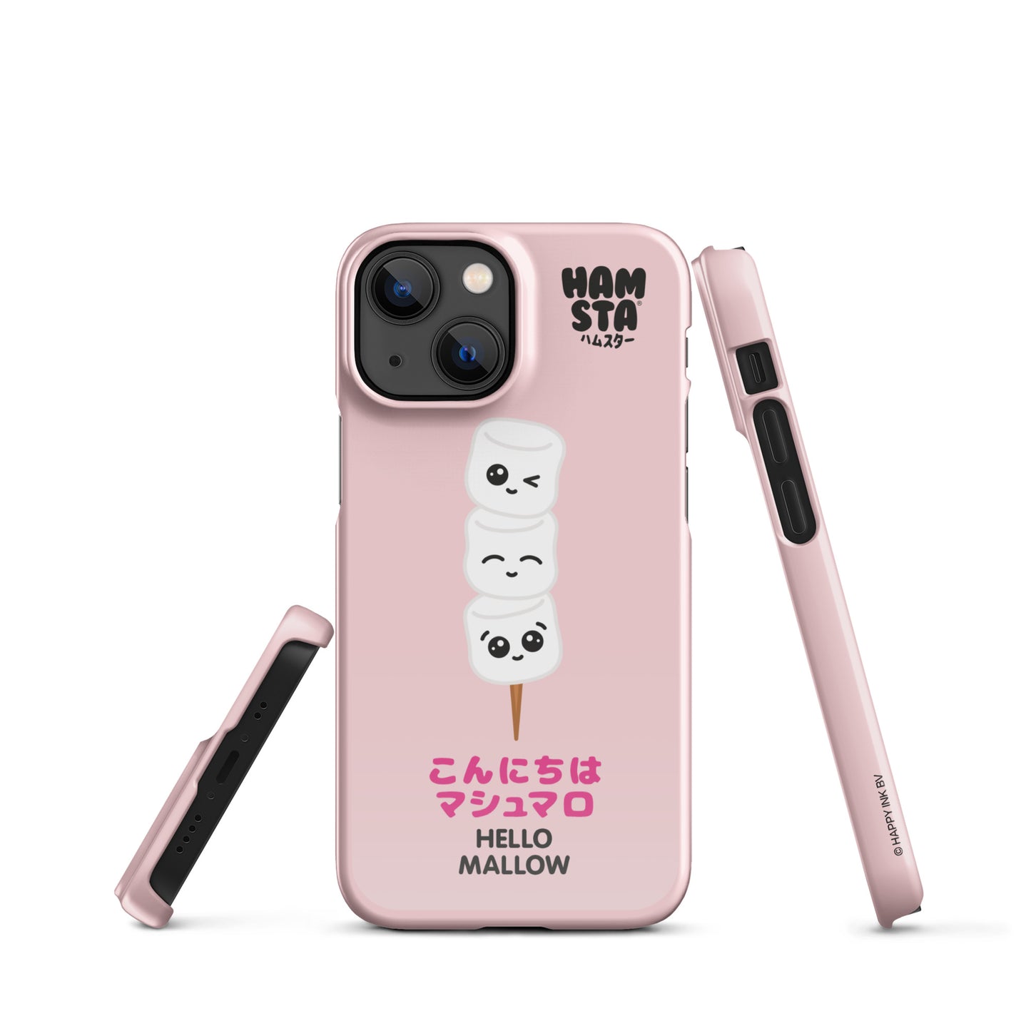 HAMSTA® Marshmallow Moods / Hello Mallow Pink - Snap case for iPhone®