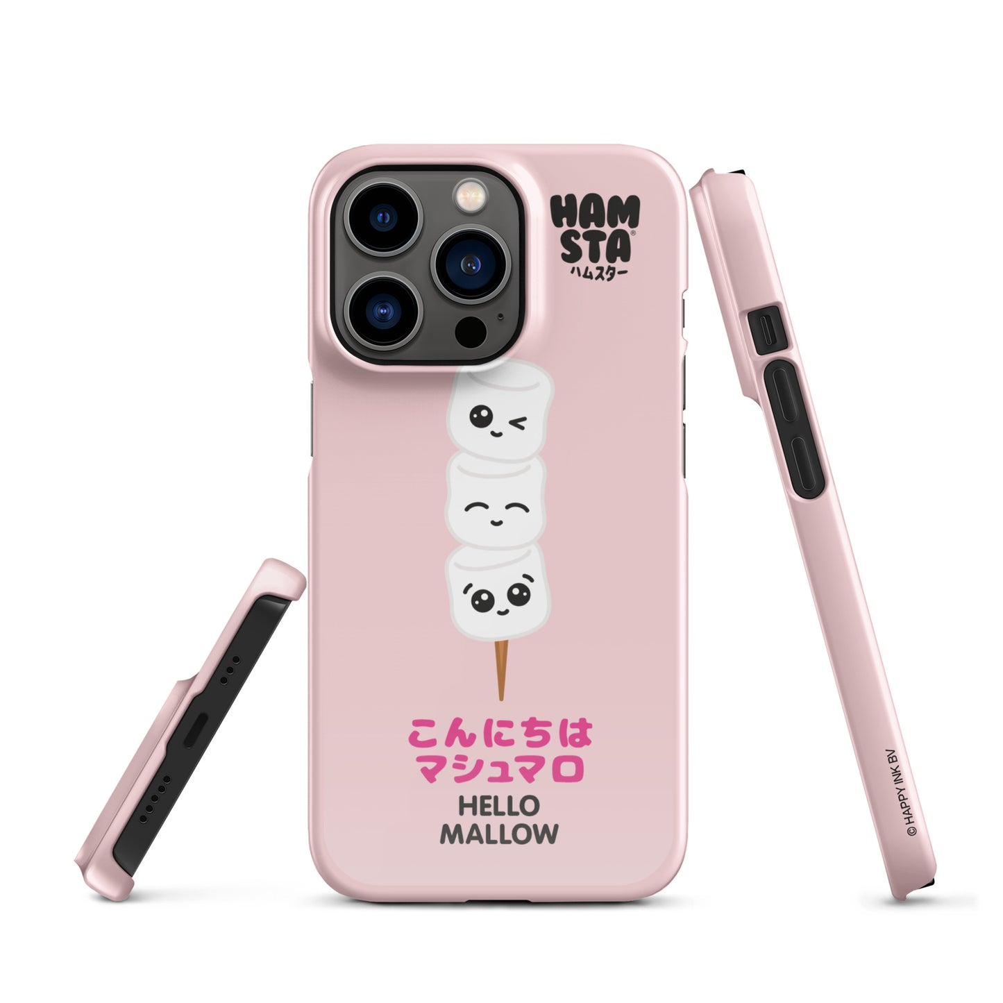 HAMSTA® Marshmallow Moods / Hello Mallow Pink - Snap case for iPhone®