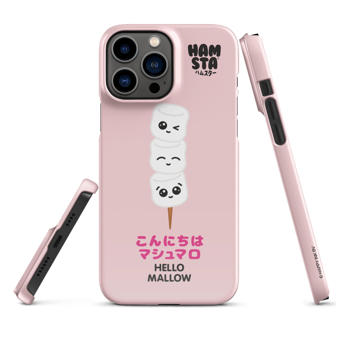 HAMSTA® Marshmallow Moods / Hello Mallow Pink - Snap case for iPhone®