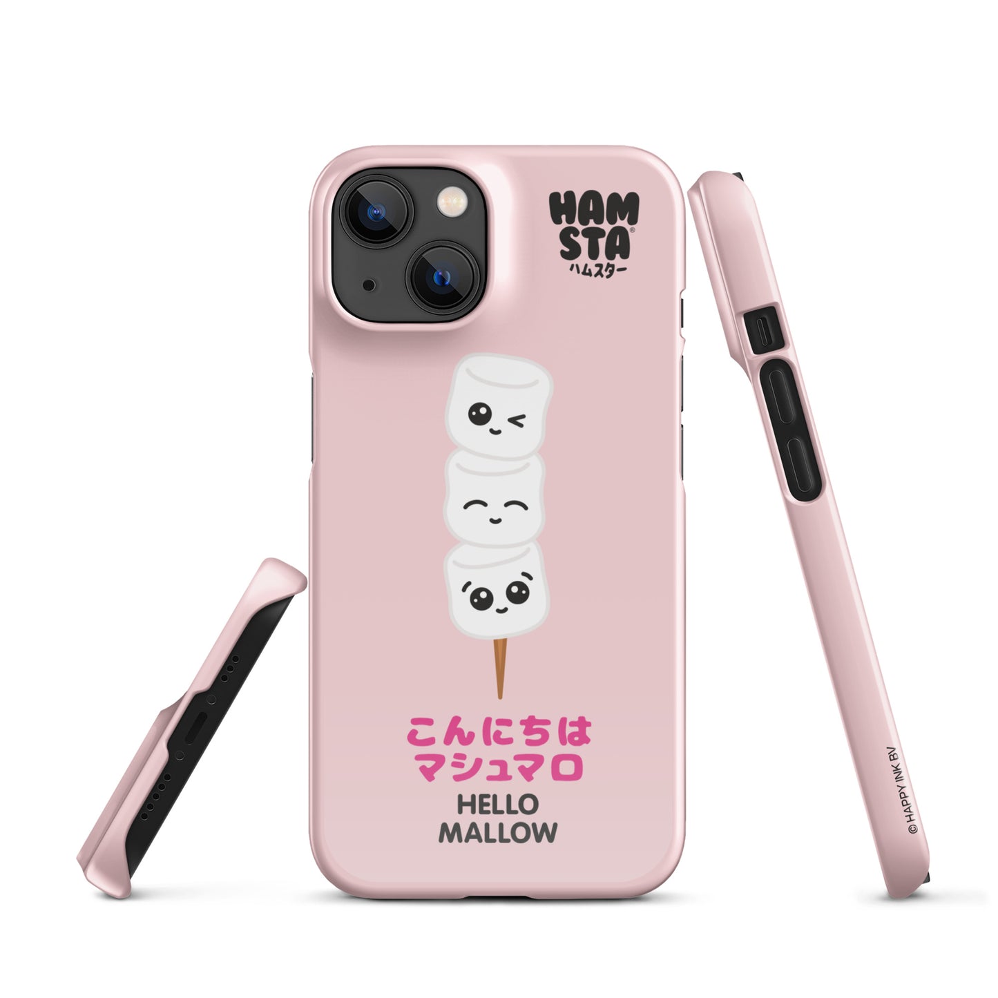 HAMSTA® Marshmallow Moods / Hello Mallow Pink - Snap case for iPhone®