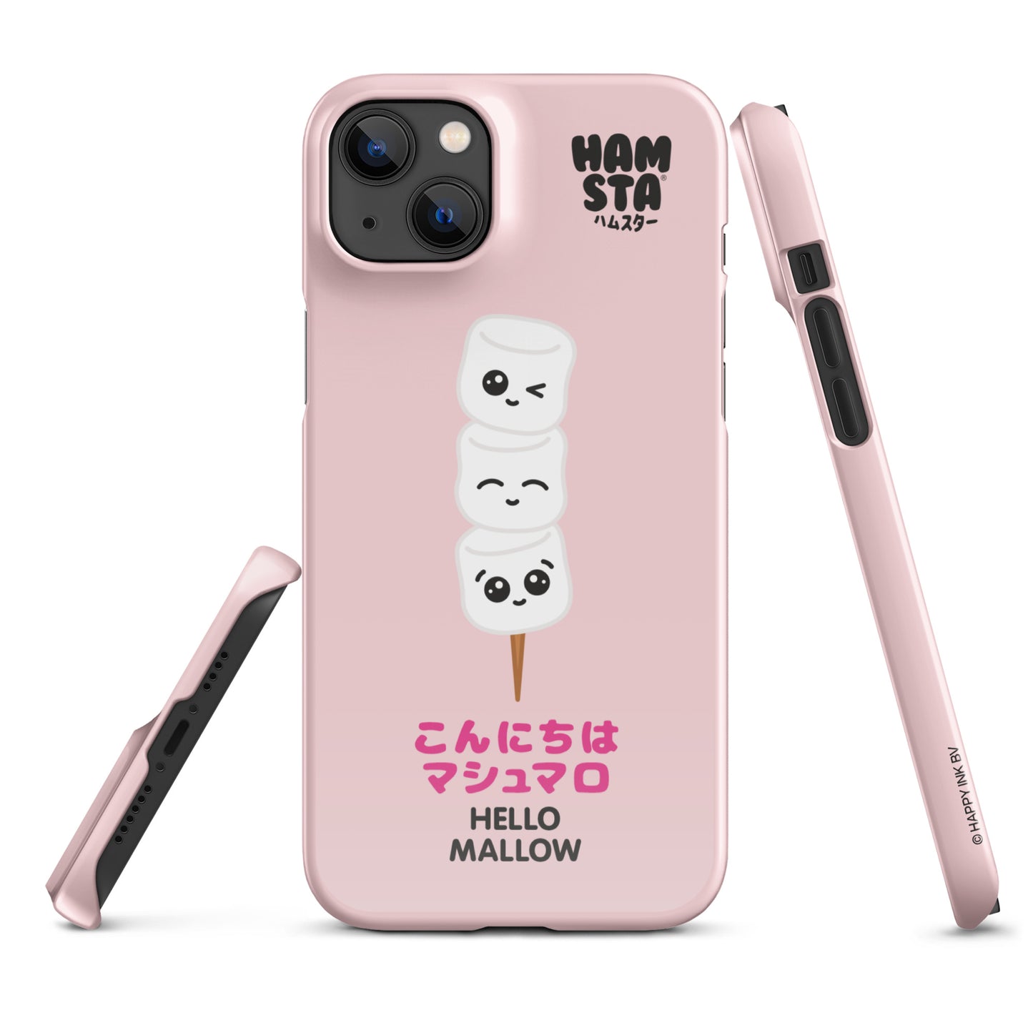 HAMSTA® Marshmallow Moods / Hello Mallow Pink - Snap case for iPhone®