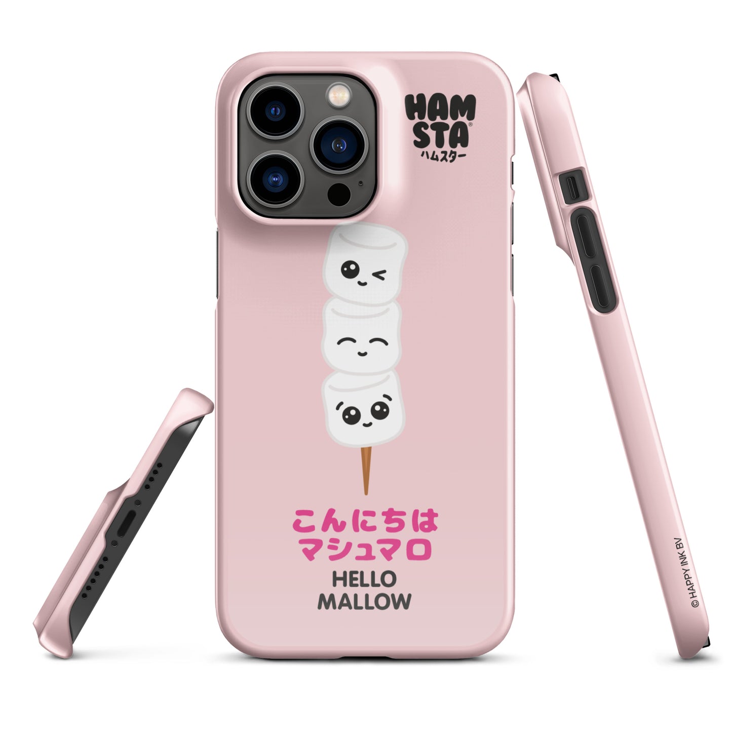 HAMSTA® Marshmallow Moods / Hello Mallow Pink - Snap case for iPhone®