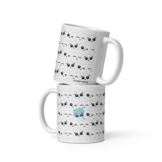 HAMSTA® Marshmallow Moods / Wallpaper - White glossy mug