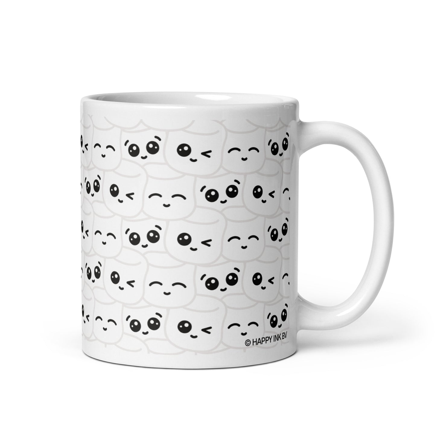 HAMSTA® Marshmallow Moods / Wallpaper - White glossy mug
